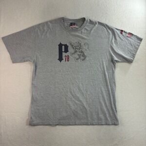 Vintage Pelle Pelle T Shirt Men XL Gray Marc Buchanan Hip Hop Streetwear Y2K 90s